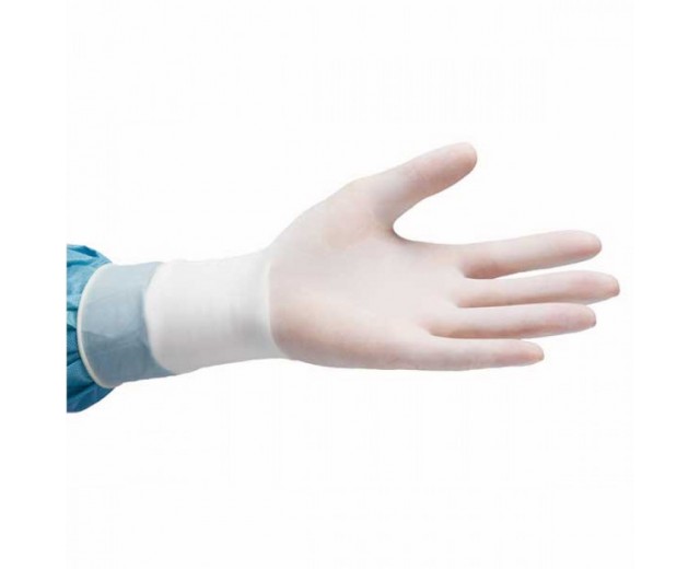 Guantes estériles, de látex con polvo