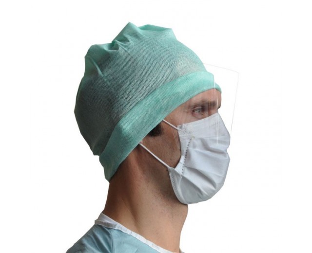 Mascarillas médicas tipo IIR con visera