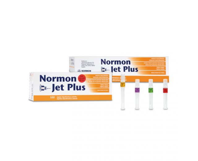 Agujas Normon Jet Plus (100 uds.)