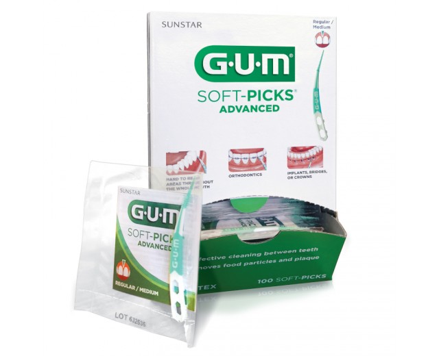 Cepillos interdentales de goma Soft-Picks Advanced (100 uds.)