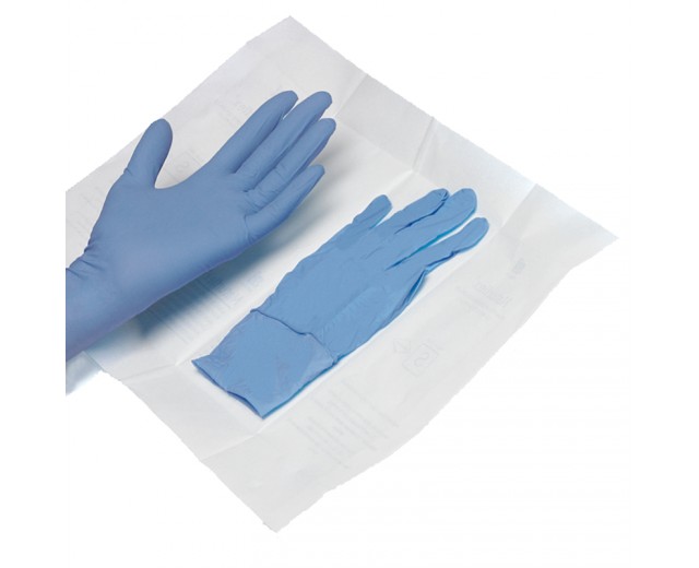 Guantes estériles de nitrilo sin polvo azules (50 uds.)