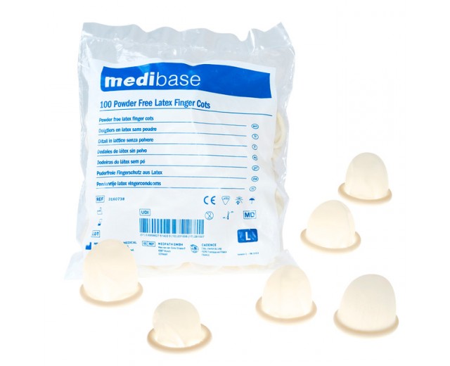 Dedales de látex sin polvo