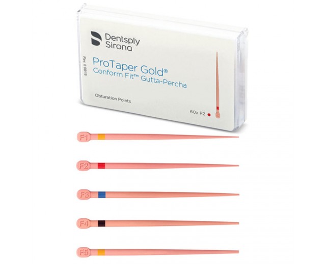 Puntas gutapercha Protaper Gold Conform Fit (60 uds.)