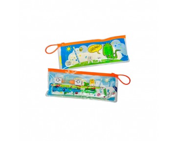 Estuche escolar con cepillo dental
