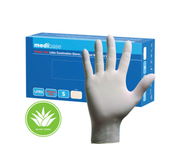 Guantes de látex sin polvo Aloe Vera